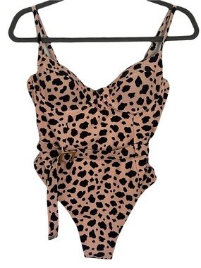 NWOT Buddy Love Leopard Print Swimsuit Medium